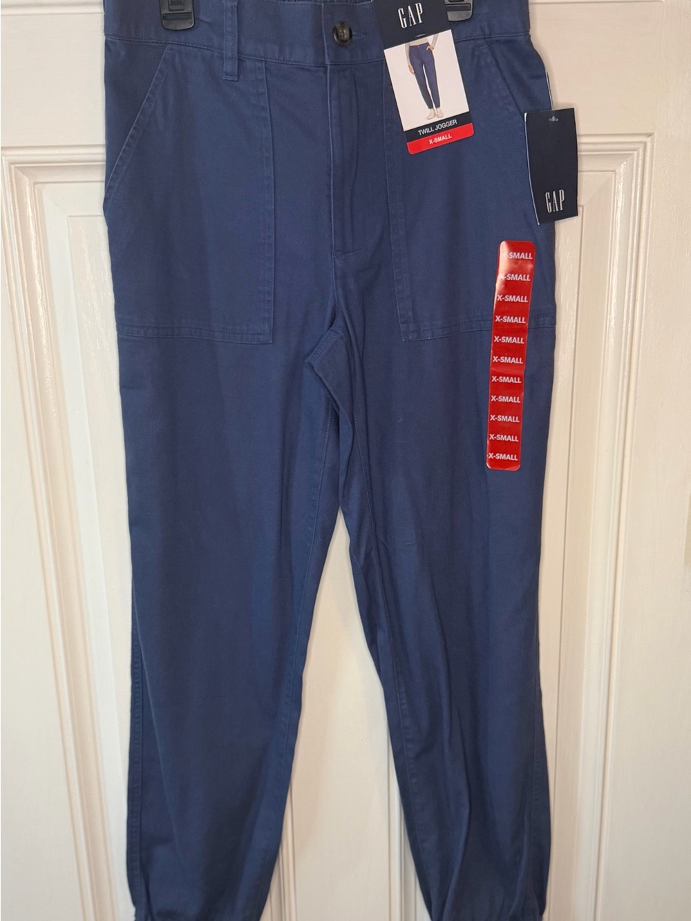 💙 GAP Twill Jogger Pants – Blue Indigo – Size XS – NWT